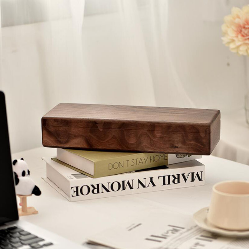 Jewelry Watches Box - วอลนัทสีดํา high-end เดสก์ท็อปกล่องเก็บนาฬิกากล่องกล่องเครื่องประดับไม้เนื้อแข็ง