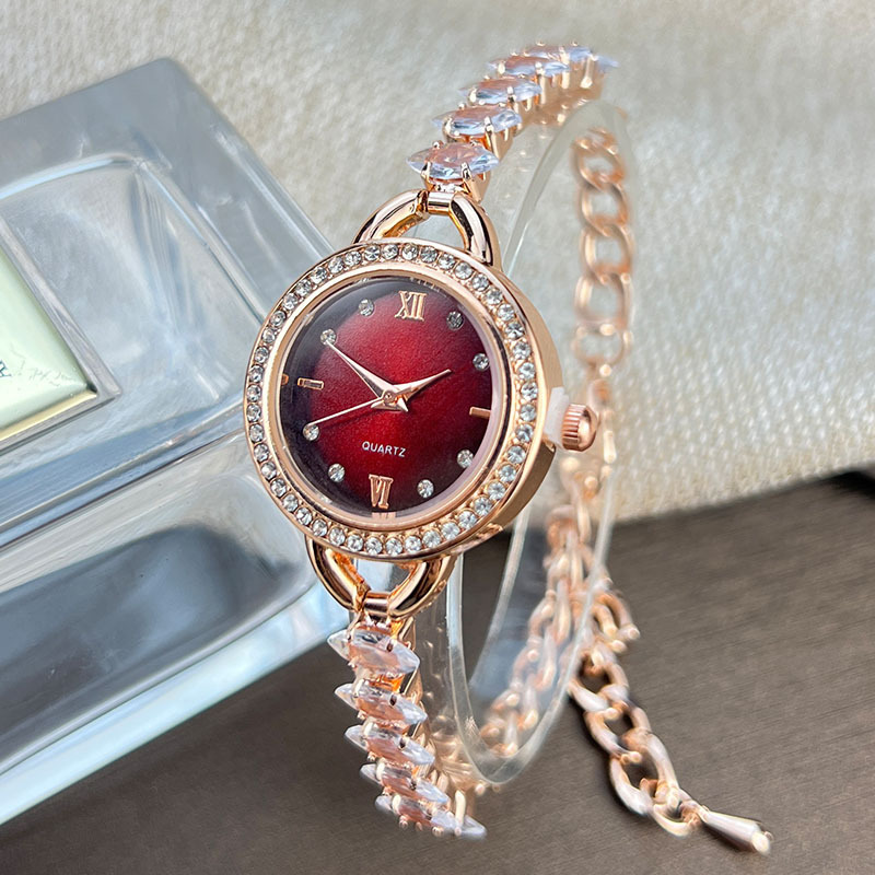 Jewelry Watches Women - อุทัย CQ383 นาฬิกาแฟชั่นผู้หญิงสร้อยข้อมือฝังเพชรนาฬิกาควอทซ์สี,นาฬิกาหรูหราของขวัญ,นาฬิกาสําหรับผู้หญิง