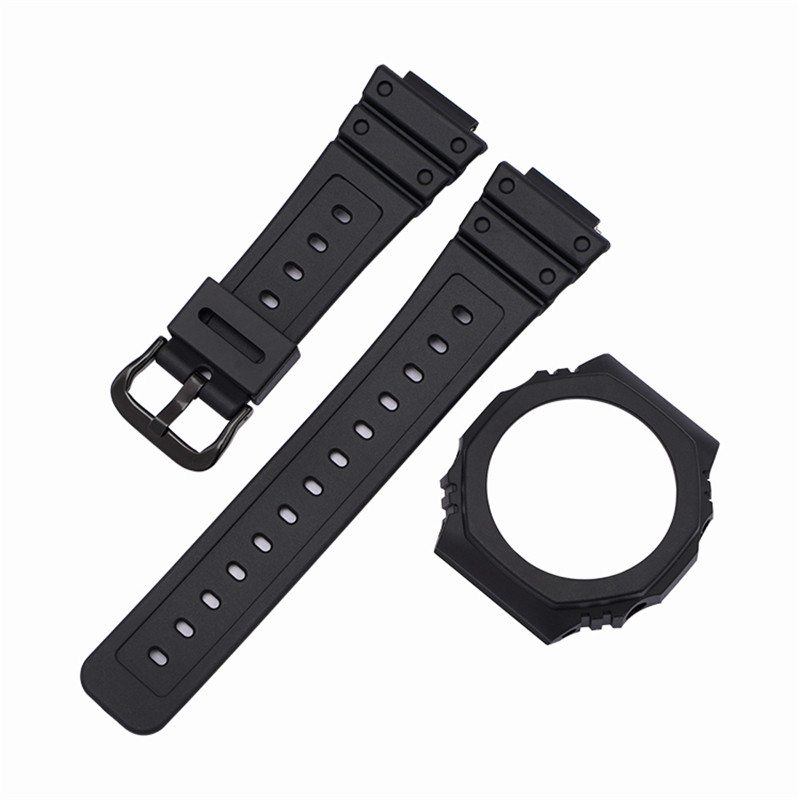 Casio Watch G-Shock Ga-2100 - สายเรซิ่น + เคสสำหรับนาฬิกา Casio G-Shock GA-2100