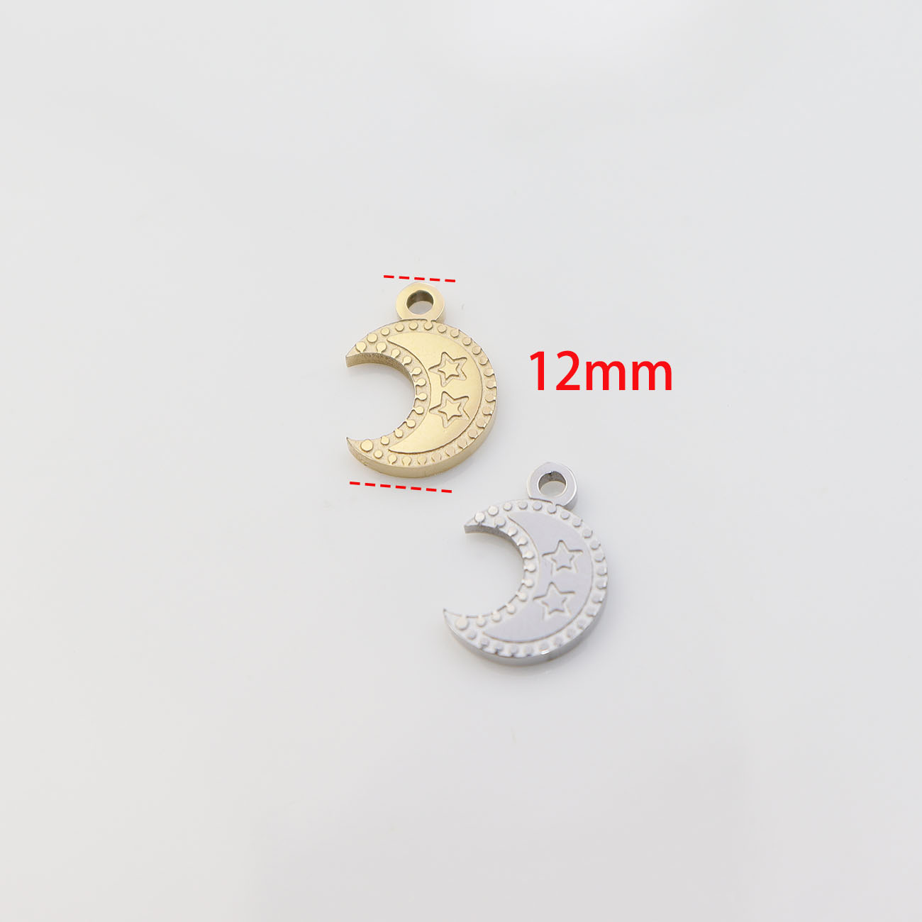 5pcs สแตนเลสสตีล Moon คุณภาพสู - Moon Star Earrings บทวิจารณ์และราคา