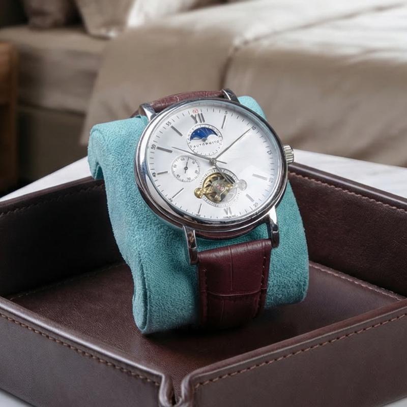 แผ่นรองนาฬิกาแบบนุ่ม ผ้ากำมะหย - Jewelry Watches Box บทวิจารณ์และราคา