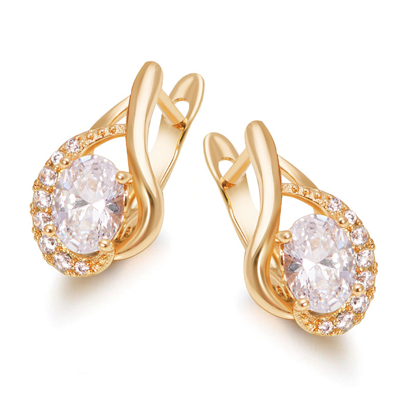 AAA + ต่างหูห่วงเพทายสําหรับผู - Nick'S Jewelry & Watches Reviews บทวิจารณ์และราคา