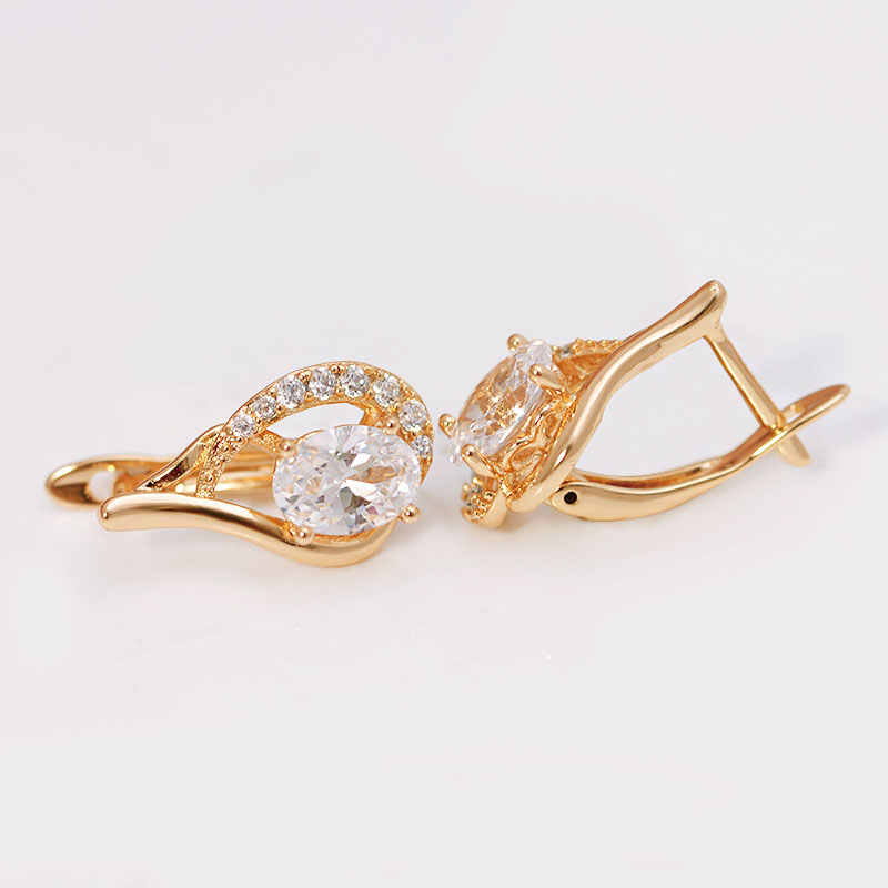 AAA + ต่างหูห่วงเพทายสําหรับผู - Nick'S Jewelry & Watches Reviews บทวิจารณ์และราคา