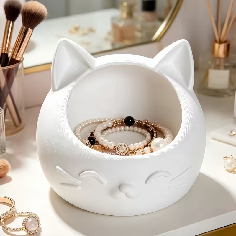 กล่องเก็บของรูปแมวการ์ตูนขนาดเ - Jewelry Watches Box บทวิจารณ์และราคา