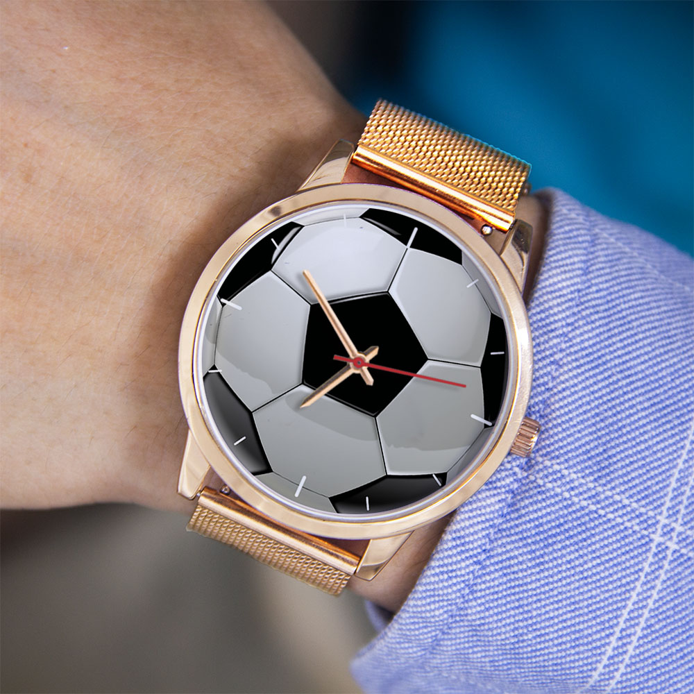 นาฬิกาข้อมือดีไซน์ฟุตบอล แฟนบอ - Jewelry Watches Women บทวิจารณ์และราคา