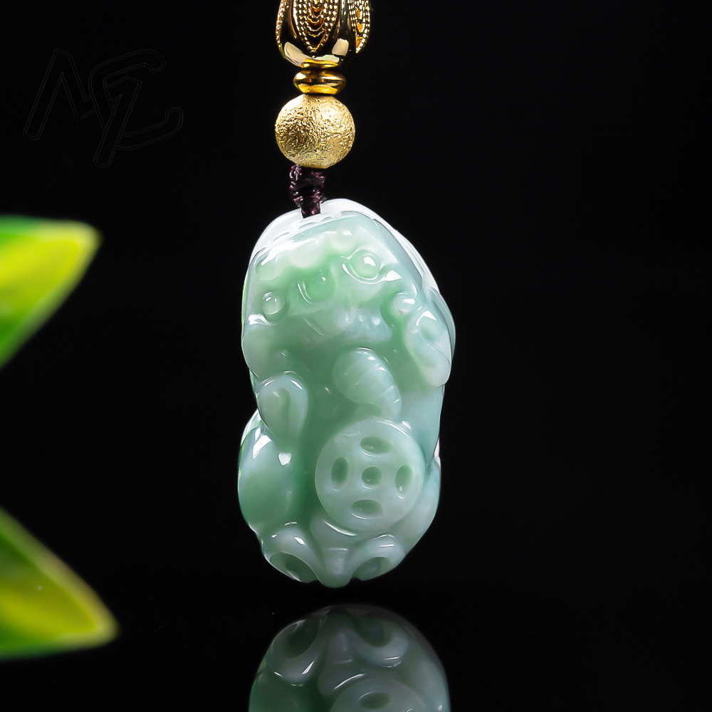 จี้หยกพิกซิวสีเขียวมรกตธรรมชาต - Jewelry & Watches Sp Zo O บทวิจารณ์และราคา