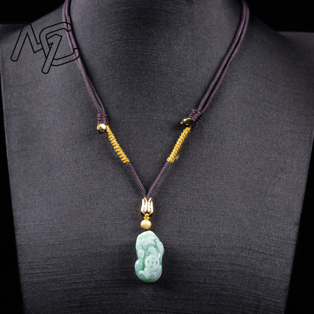 จี้หยกพิกซิวสีเขียวมรกตธรรมชาต - Jewelry & Watches Sp Zo O บทวิจารณ์และราคา