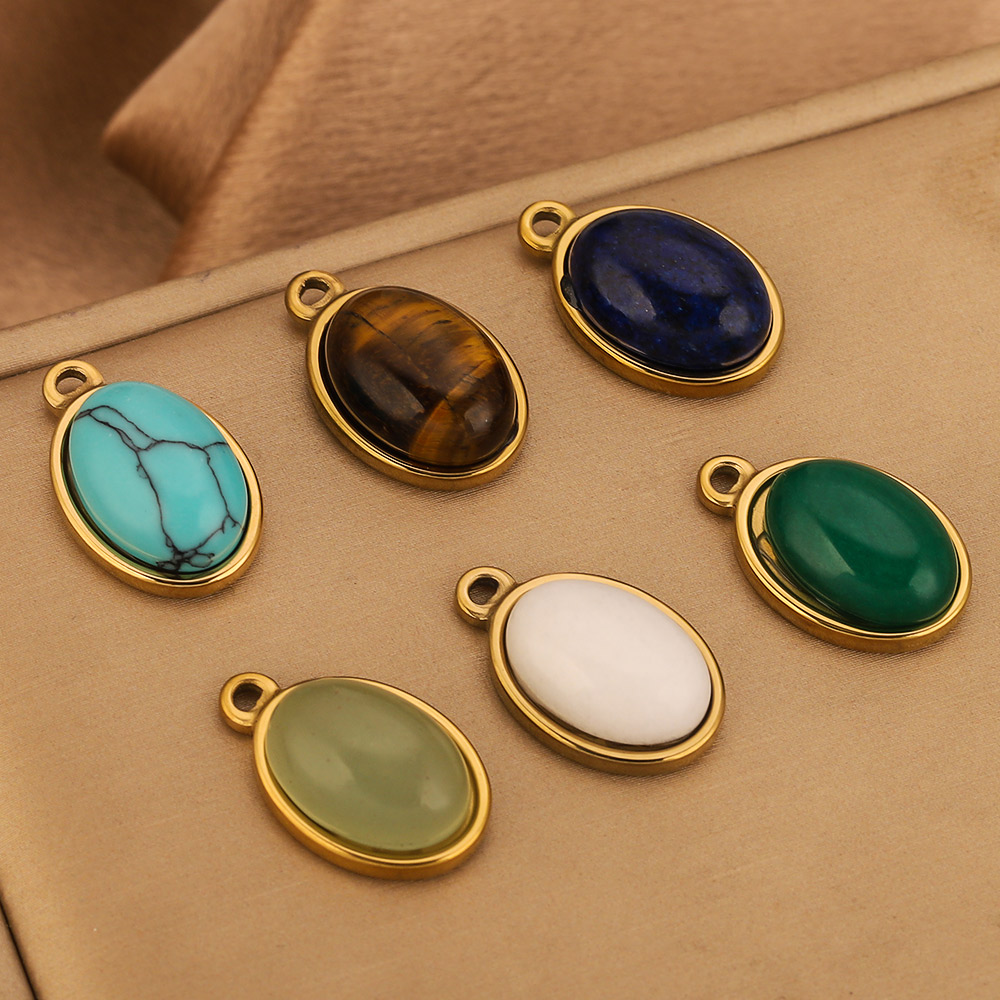 จี้รูปวงรีสแตนเลส 3 ชิ้น/ล็อต  - Moon Star Earrings บทวิจารณ์และราคา