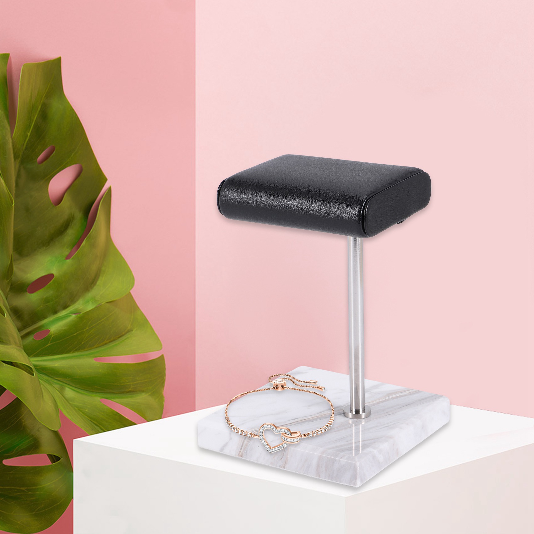 แท่นวางนาฬิกาหินอ่อนสีขาว ABQR - Jewelry Watch บทวิจารณ์และราคา