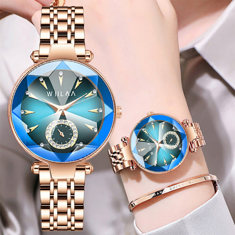 นาฬิกาข้อมือผู้หญิงทองคำสีกุหล - Jewelry Watches For Ladies บทวิจารณ์และราคา