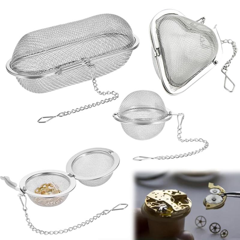 ตะกร้าทำความสะอาดนาฬิกาสแตนเลส - Jewelry Eyewear Watches & Accessories บทวิจารณ์และราคา
