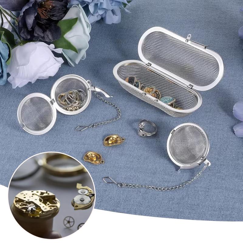 ตะกร้าทำความสะอาดนาฬิกาสแตนเลส - Jewelry Eyewear Watches & Accessories บทวิจารณ์และราคา