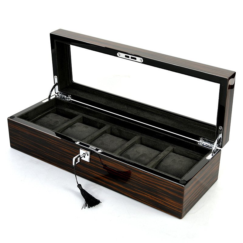 กล่องใส่นาฬิกาไม้เคลือบเงา Hxl - Jewelry Watches Box บทวิจารณ์และราคา