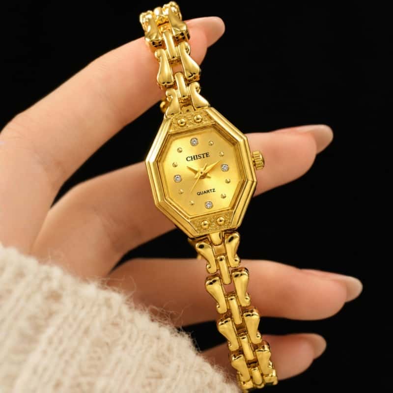 หน้าปัดทรงแปดเหลี่ยมสไตล์วินเท - Jewelry Watches For Ladies บทวิจารณ์และราคา