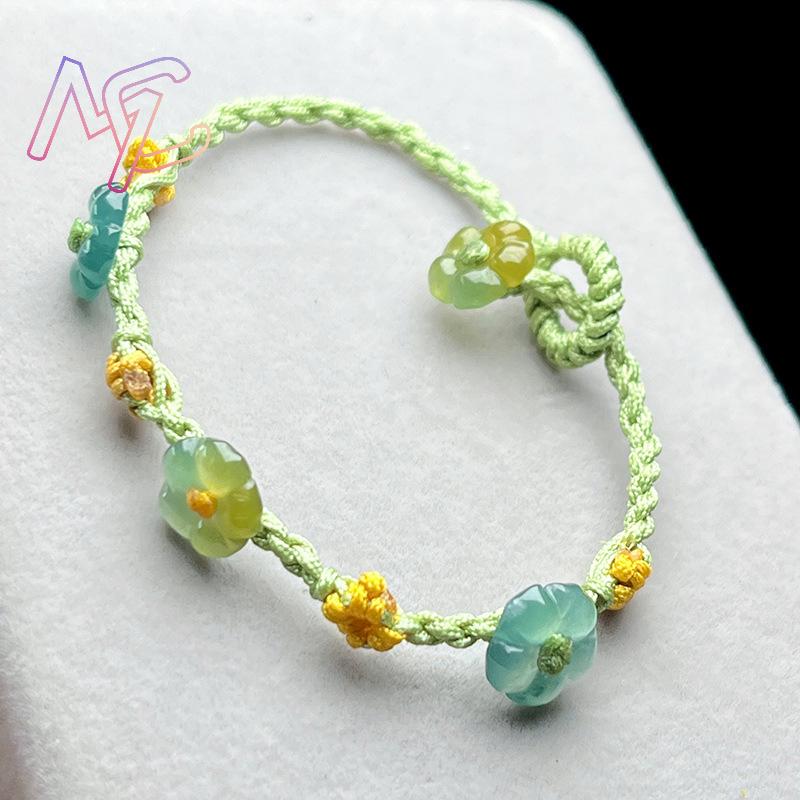 มุกหยกพม่าสร้อยข้อมือดอกไม้เคร - Jewelry & Watches Sp Zo O บทวิจารณ์และราคา