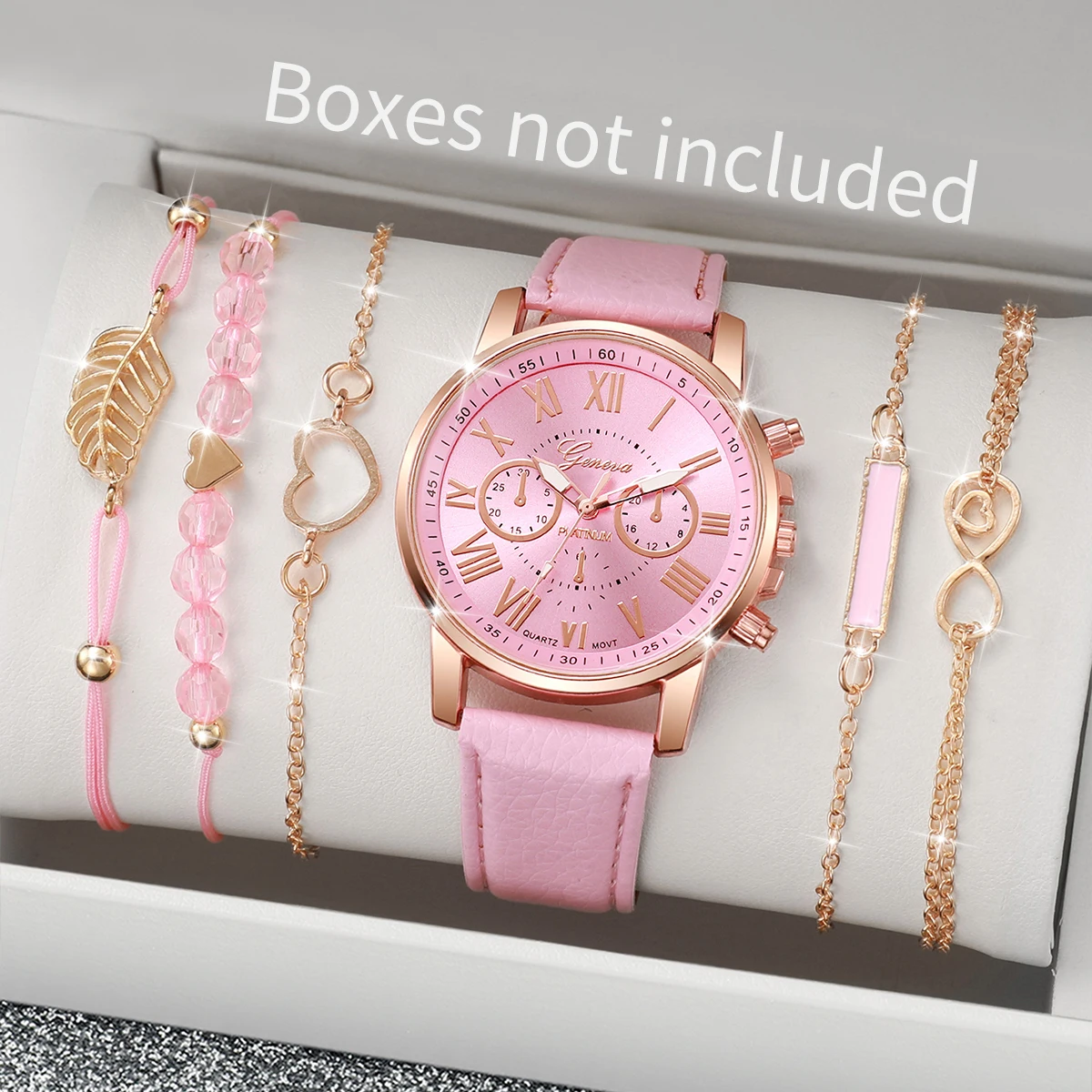ชุดนาฬิกาผู้หญิงแบบสุ่มในกล่อง - Jewelry Watches Box บทวิจารณ์และราคา