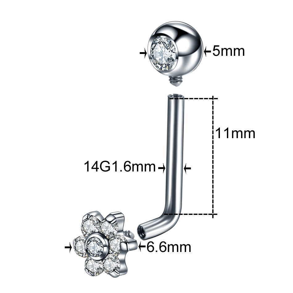 1PC ไทเทเนี่ยม Christina เจาะ  - Christina Jewelry & Watches Marguerite Ørestik Forgyldt Sølv บทวิจารณ์และราคา