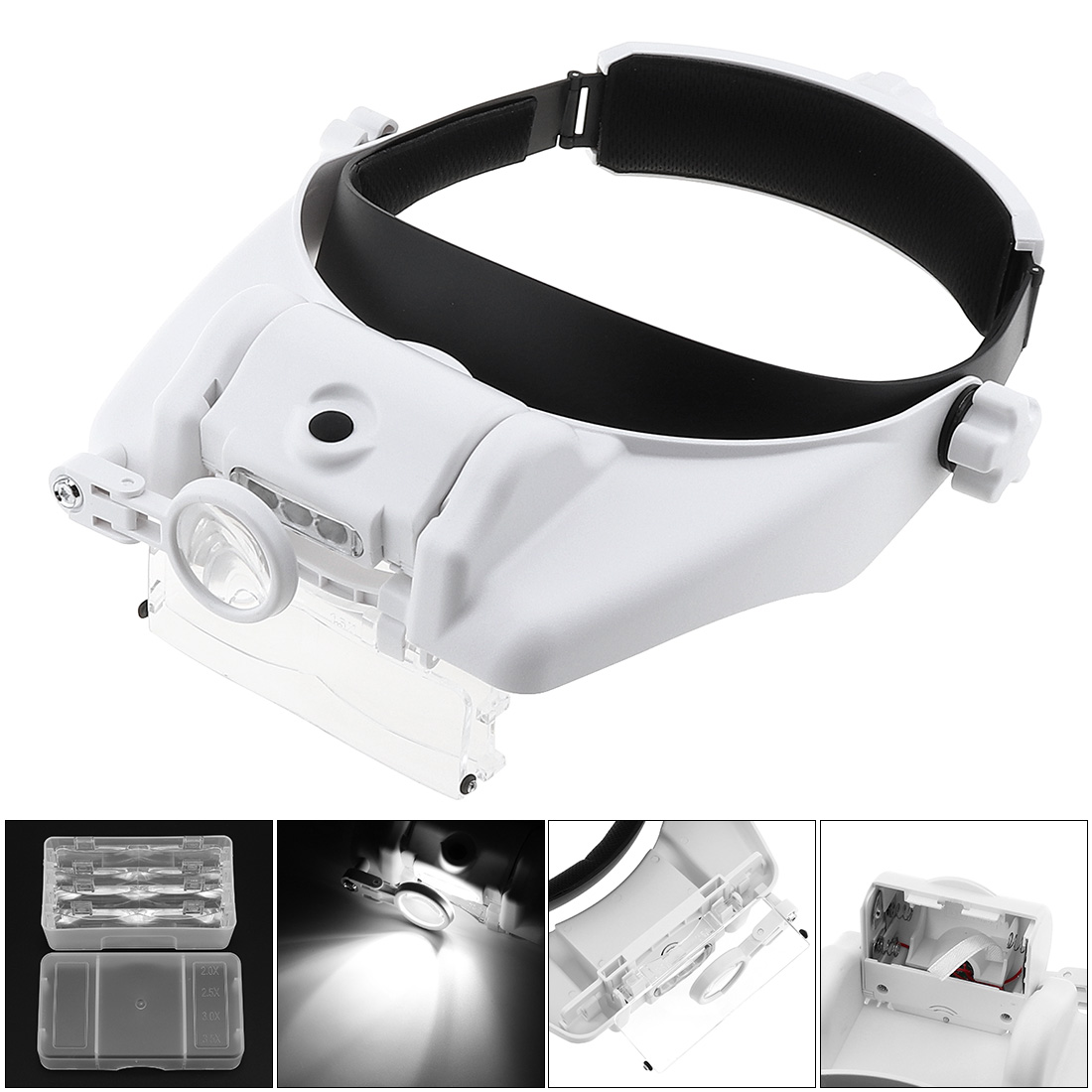 แถบคาดศีรษะแบบปรับได้แว่นขยายแ - Jewelry Eyewear Watches & Accessories บทวิจารณ์และราคา
