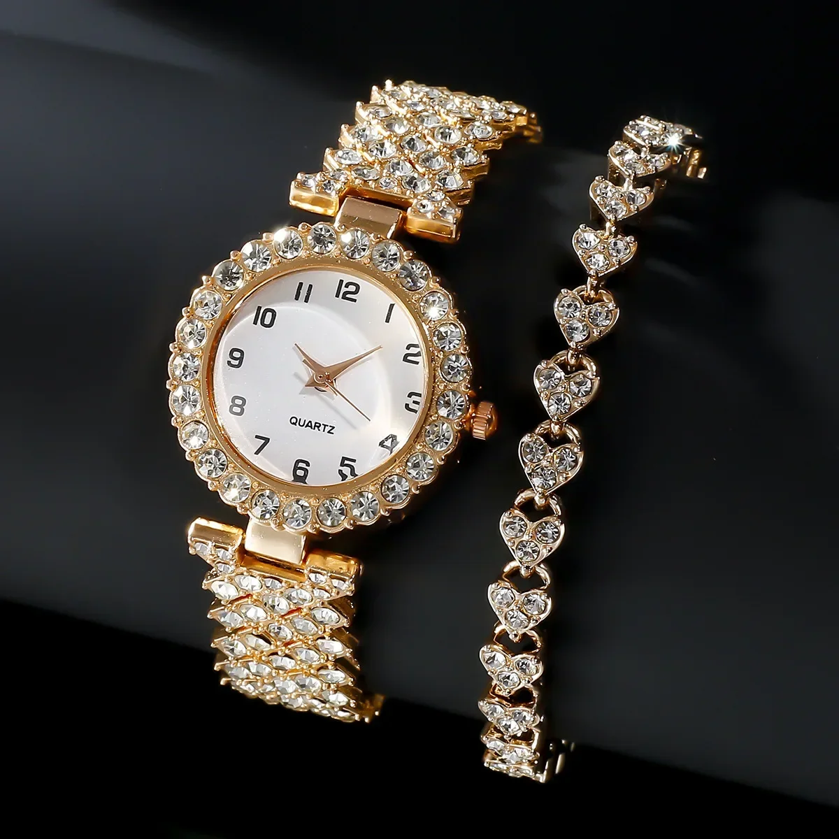ชุดนาฬิกาข้อมือแฟชั่นหรูหราสำห - Jewelry Watches For Ladies บทวิจารณ์และราคา