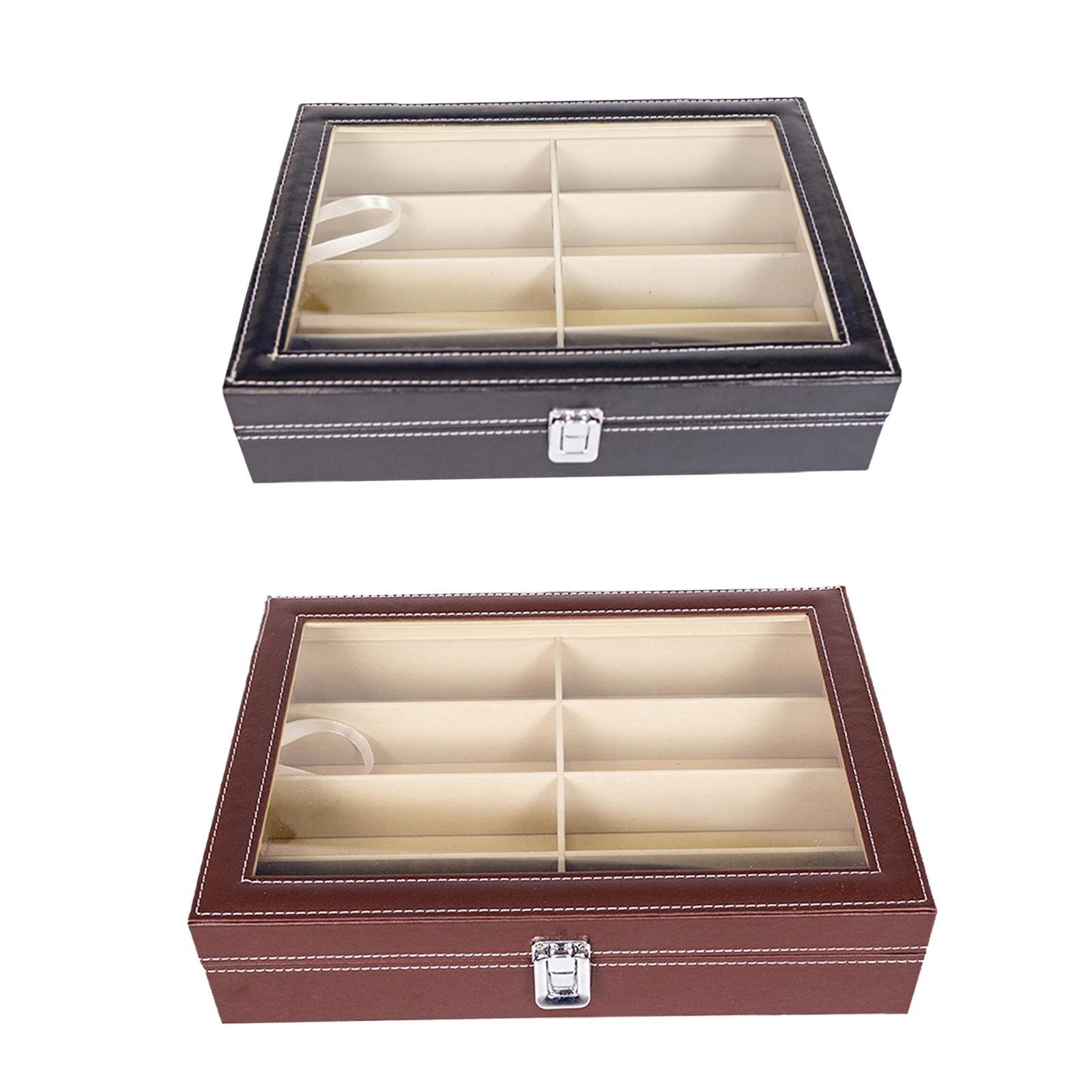 กล่องเก็บแว่นตาสุดหรู 8 ช่อง ส - Jewelry Eyewear Watches & Accessories บทวิจารณ์และราคา